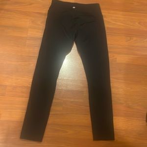 Black elastic sports pants